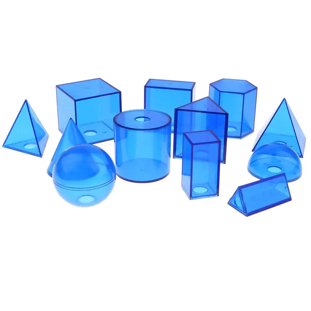 Geometric Shapes Preschool Learning Toys | 12PCS 3D Geometric Solids Math