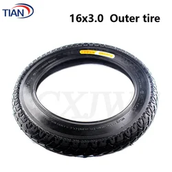 Electric Bicycle Tires 16x3.0 Inch Electric Bicycle Tire with Good Quality  Bike Tyre Whole Sale Use