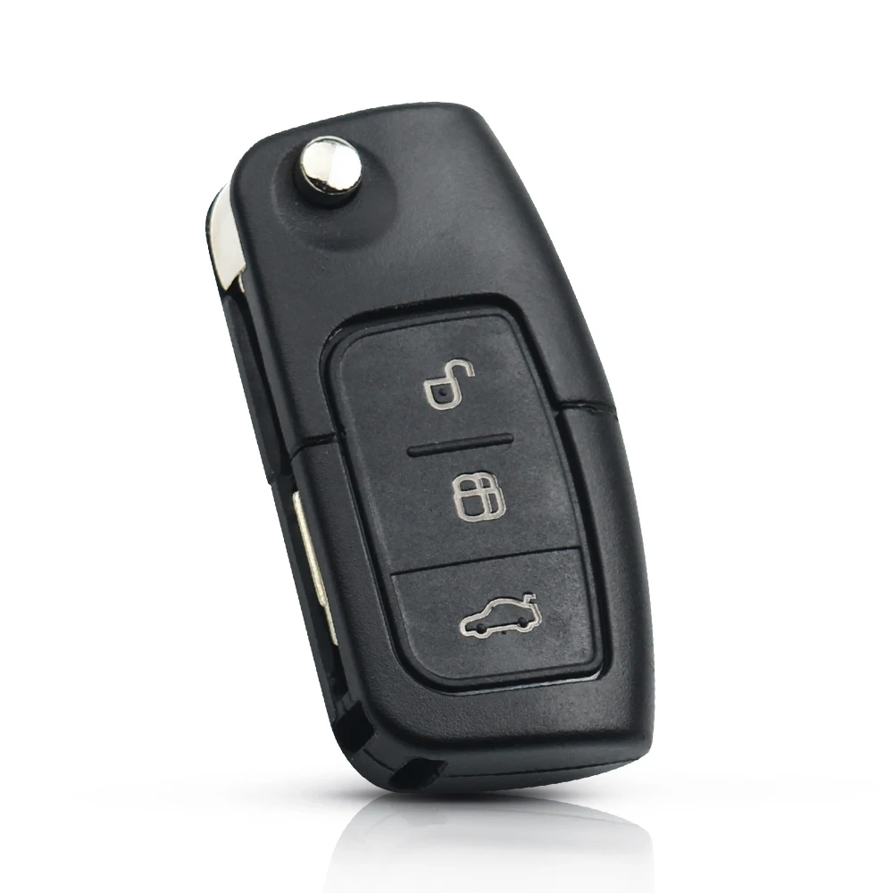 KEYYOU 3 Buttons 433Mhz ID60/63 Chip Car Remote Key for Ford Fusion Focus Mondeo Fiesta Galaxy HU101/FO21 Blade Vehicle Flip Key