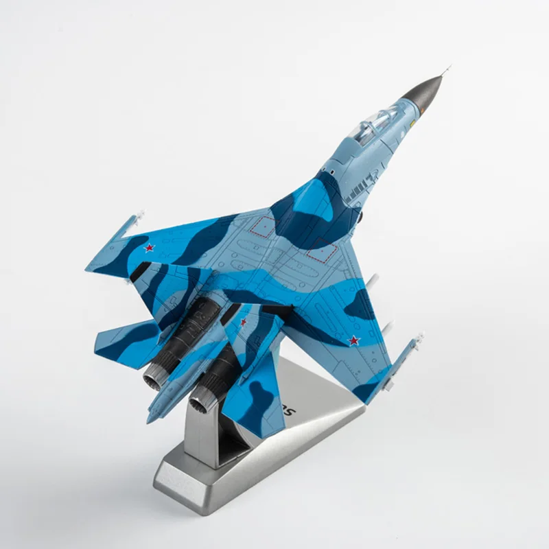 1:100 Scale SU-30 Aircraft SU-30MKK Alloy Simulation Static Fighter Militarized Combat Aeroplane Model Collection Toy Gift