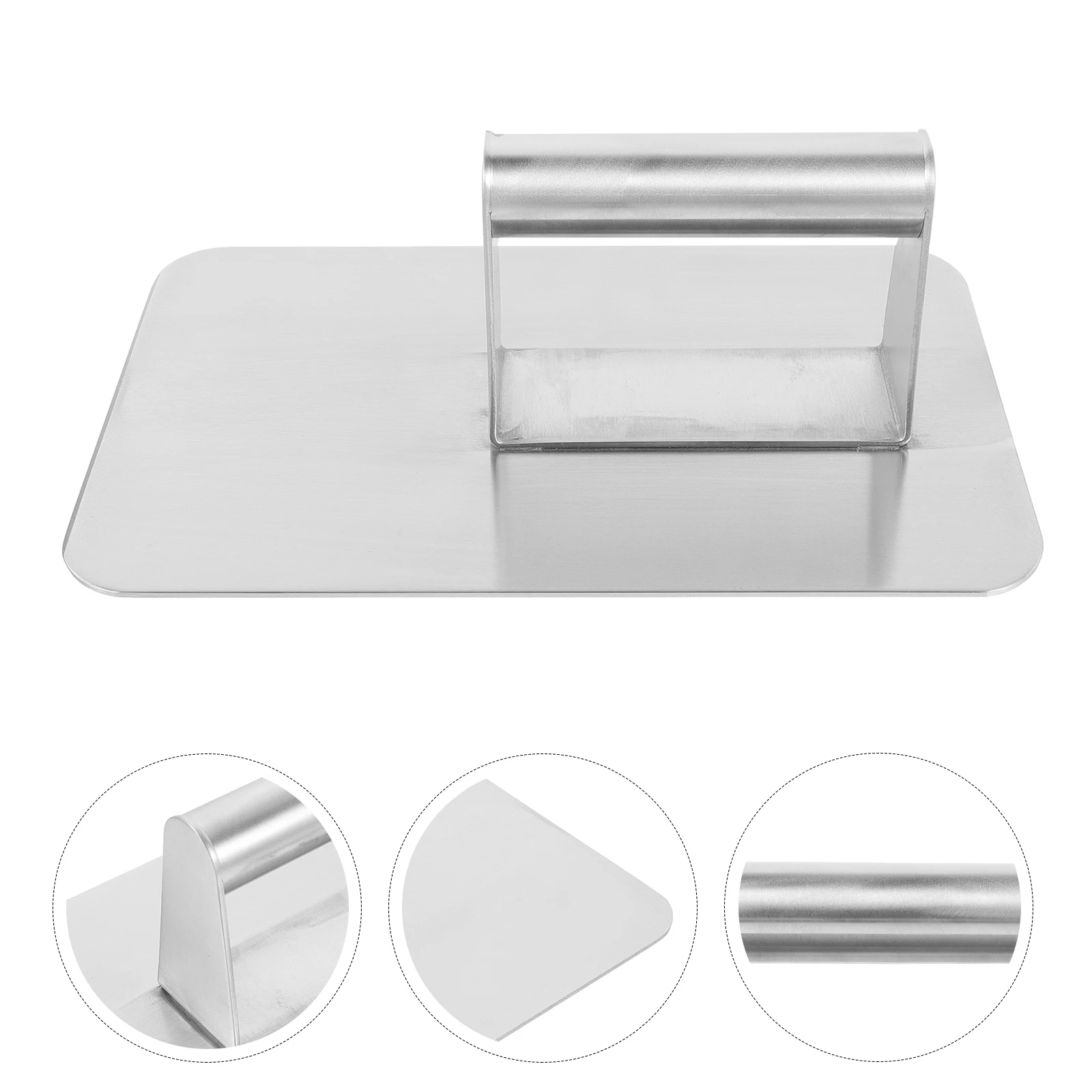 

Stainless Steel Burger Heavy Duty Meat Grill Handle Patty Maker Mold Rust Resistant Kitchen Tool Easy Cleaning Cooking