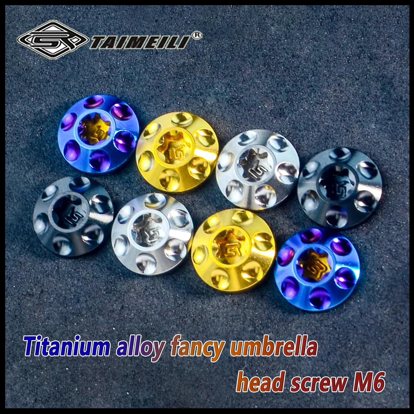 TAIMEILI Titanium Alloy Torx Fancy umbrella head M6x12/15/20/25mm Motorcycle Bike Mod Replacement Repair Fasteners 4/8/10Pcs