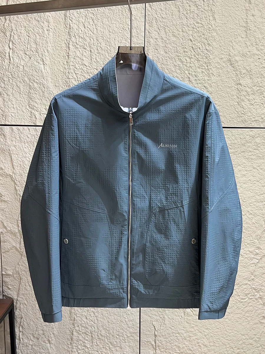 

Мужская демисезонная куртка H-серии: деловой стиль, ветрозащитная, с воротником-стойкой, двусторонняя, стандартный крой, длинный рукав