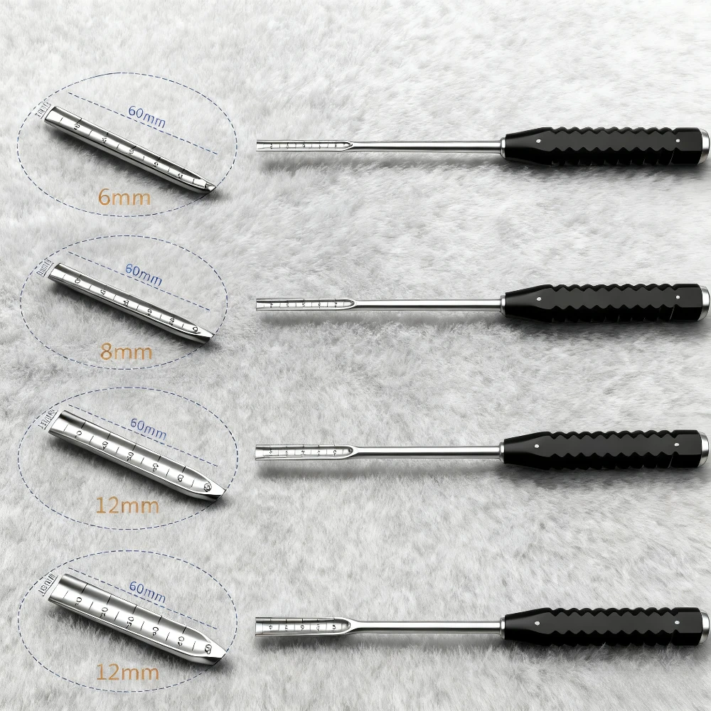 Orthopedic Instrument Osteotome Bone Chisels 6mm-12mm Straight Curved Orthopedics Instruments QSWTITAN