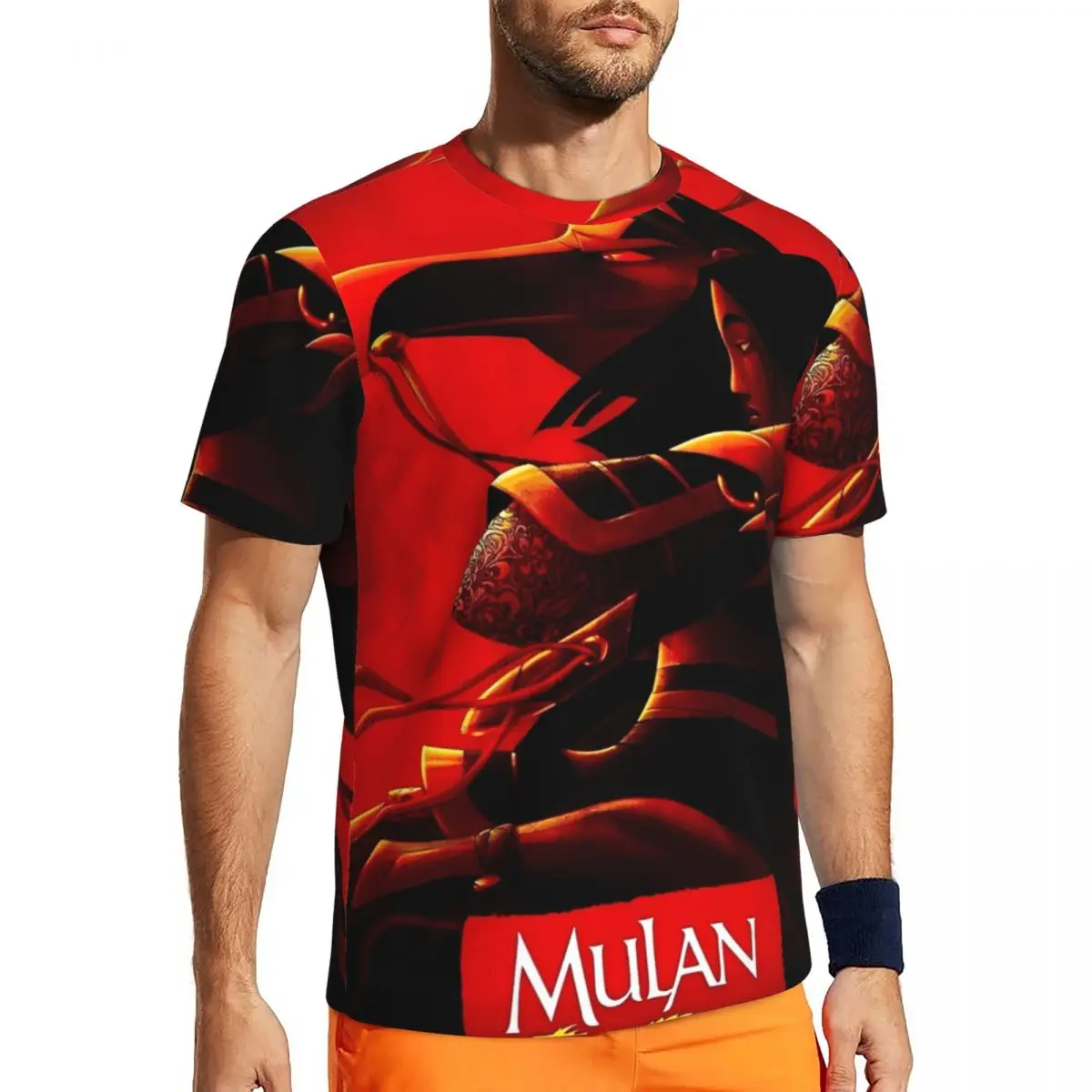 

Mulan Princess Beaty Cartoon Sports T-Shirt Summer Aesthetic T-Shirts Hip Hop Tee Shirt For Men Design Tops Plus Size