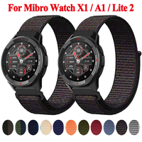 22mm Nylon Strap Band For Xiaomi Mibro Watch X1 A1 Lite2 Watchband Bracelet Breathable Wristband Replacement Watches Accessories