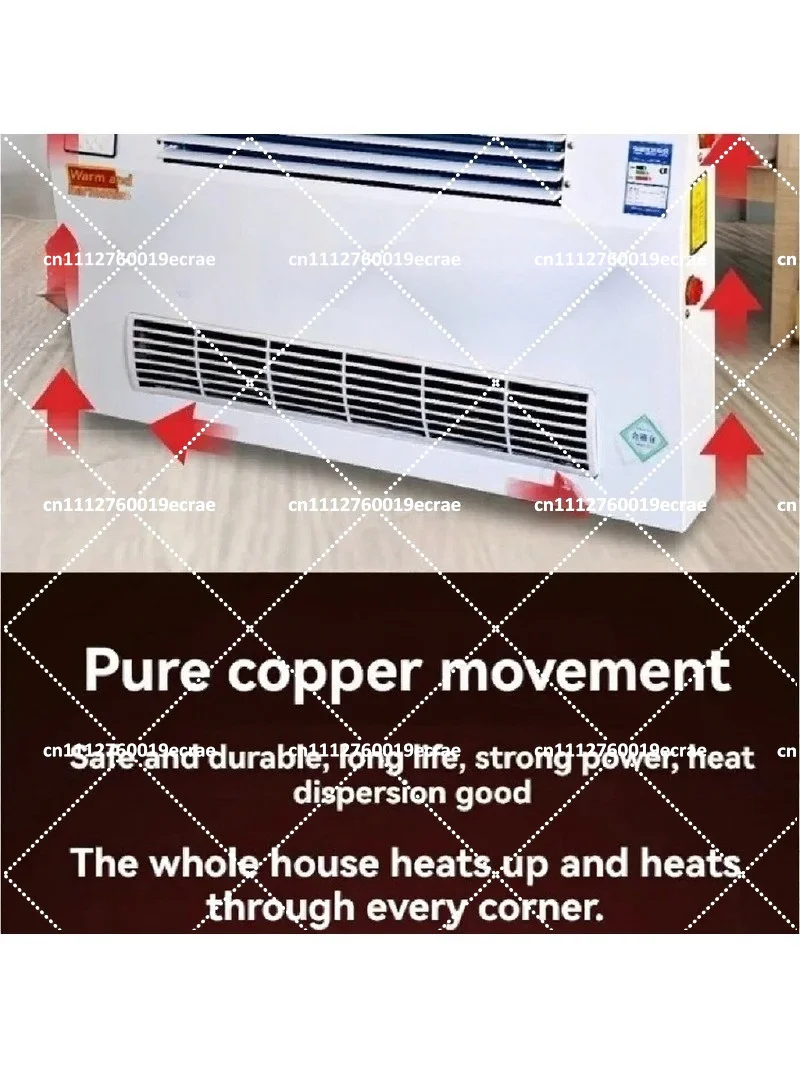 Water Wall Mounted Air Conditioning Fan Coil Radiator Household Heating and Cooling Unit