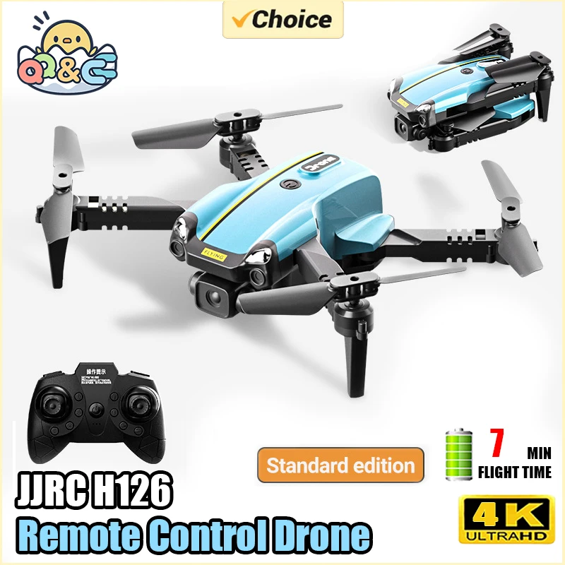 JJRC H126 RC Dron One-button Take-off And Landing Mini Folding Drone Headless Mode HD Aerial Camera Aircraft Toys for Boys Gifts