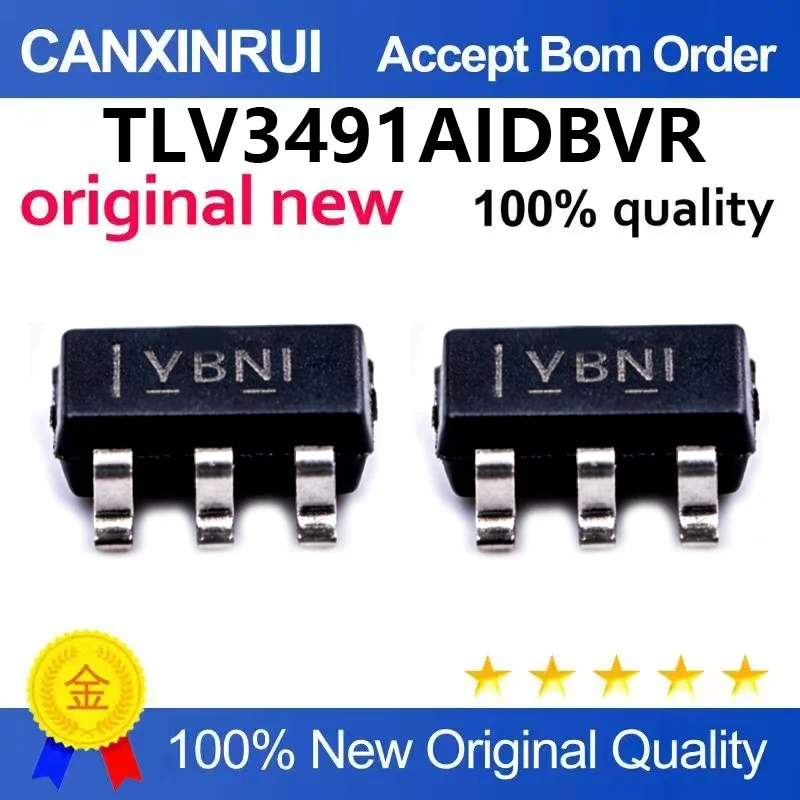 (5pcs-100pcs)Brand new original TLV3491AIDBVR silk screen VBNI linear comparator package SOT23-5