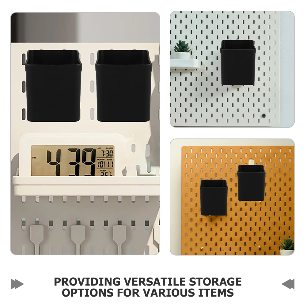 

8 Pegboard Storage Bins Clear ABS Organizer for Garage Office Craft Room Small Parts Nail Screw Storage Solutions Universal