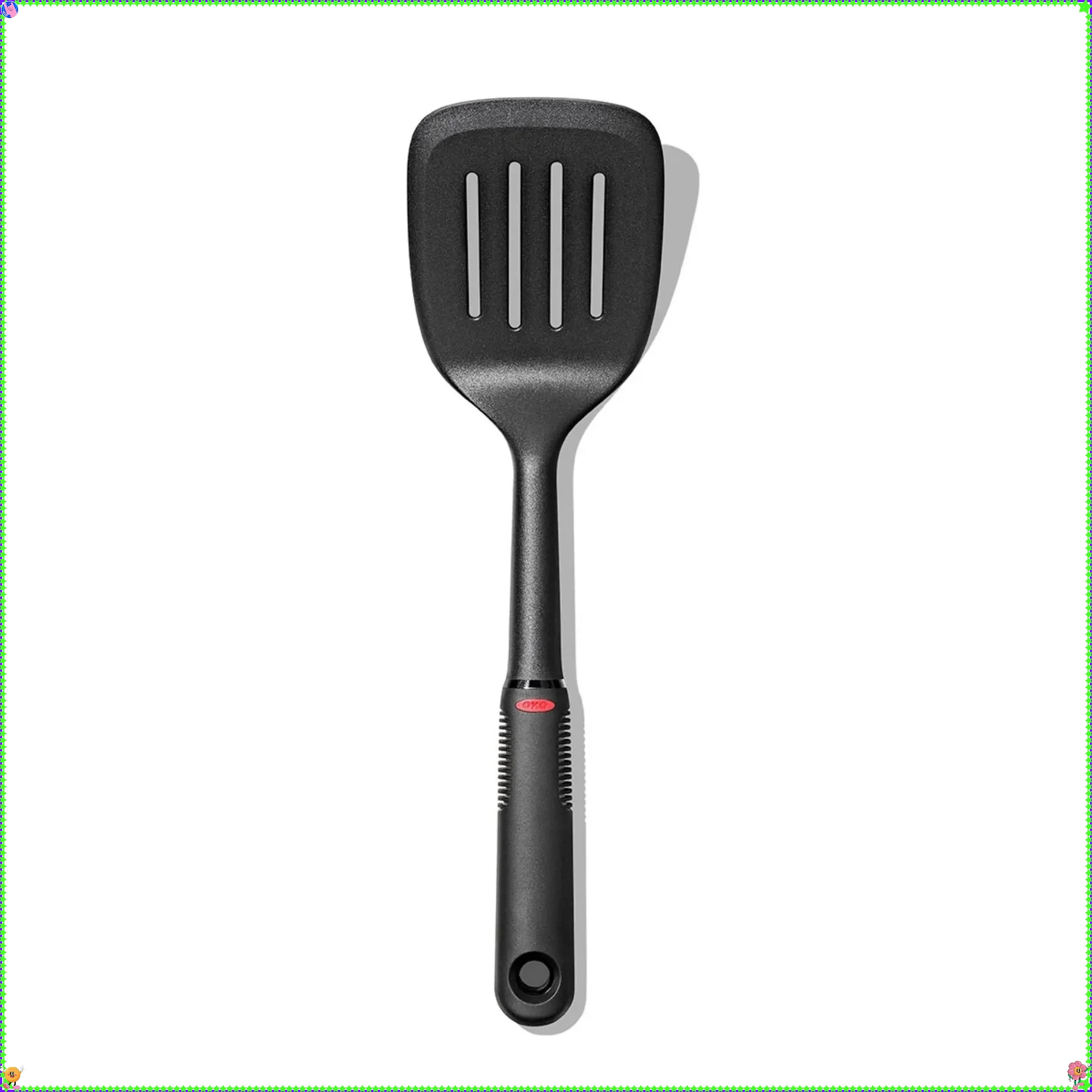 

(3 pack) 13" Nylon Kitchen Spatula, Black