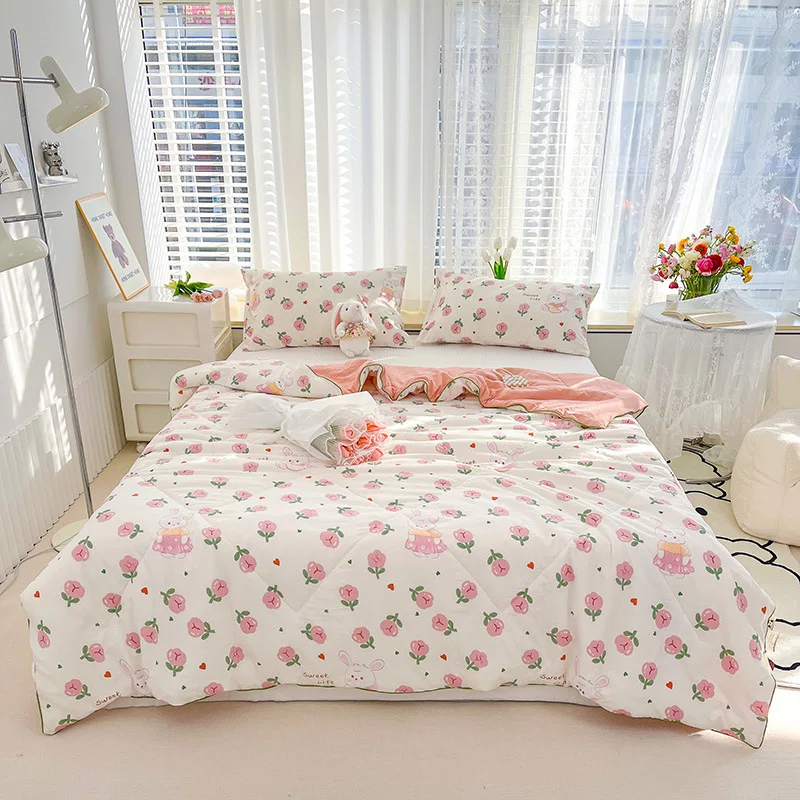 Class A Maternal and Infant Grade Double-layer Yarn Quilt Wholesale Summer Cool Quilt Dormitory Air Conditioning Quilt