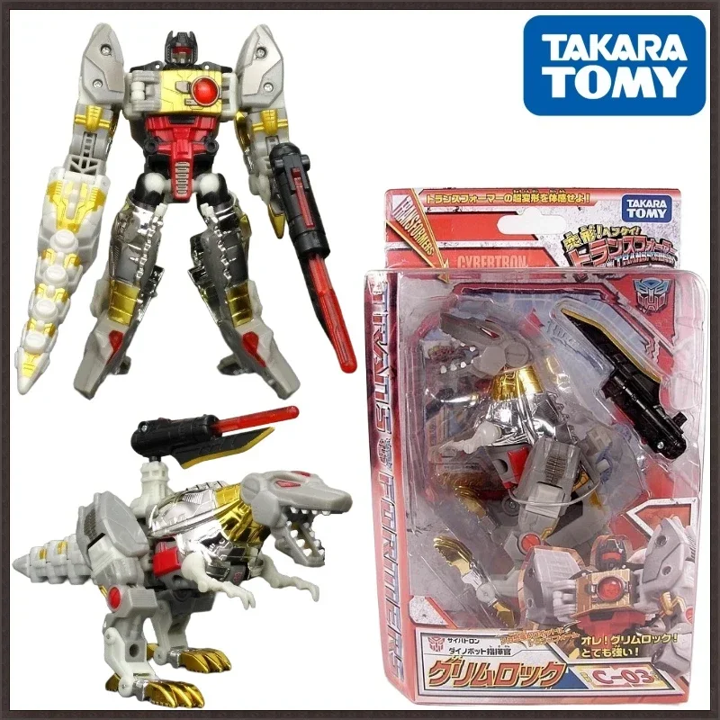 Em estoque takara tomy transformadores C-03 grimlock ação robô modelos colecionáveis figura de aniversário presente