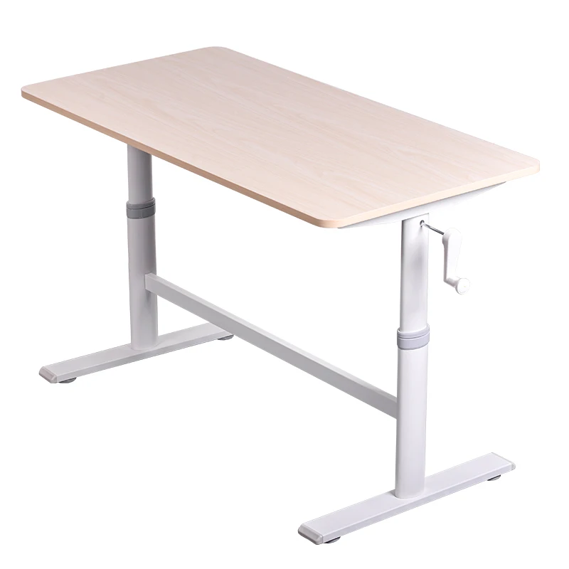 

Hand Cranked Height Children Adjustable Computer Wooden Desk Factory Direct Sales Children's Learning Manual Desk