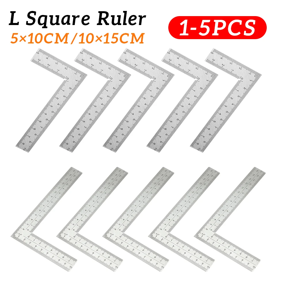 

Мини L-квадратная линейка, инструмент для измерения макета, квадратная L-образная линейка из нержавеющей стали, точность для датчиков в обрамлении здания