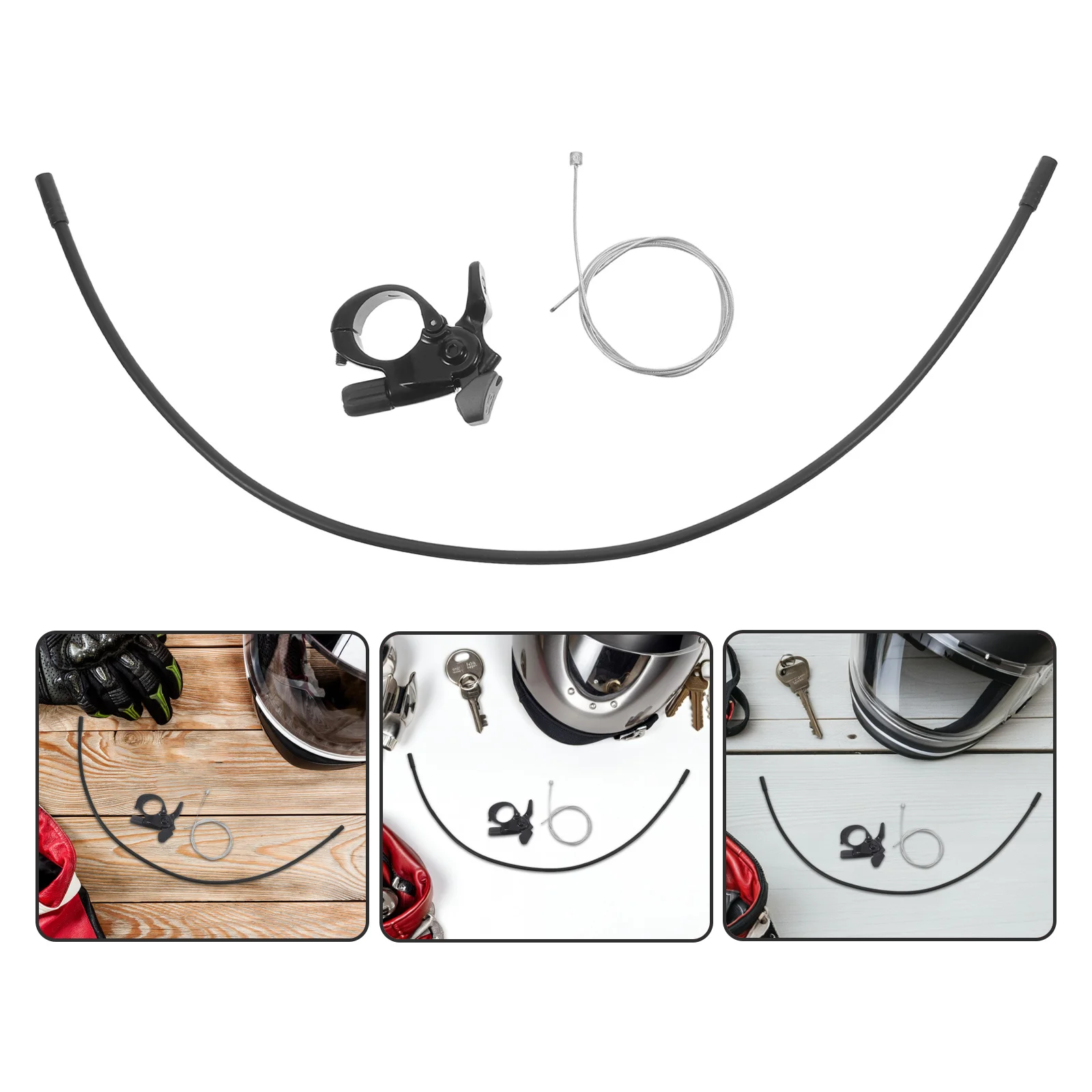 

1Set Bicycle Front Fork Remote Lockout Switch Aluminum Alloy Mountain Bike Suspension Lock Control Lever for Riding