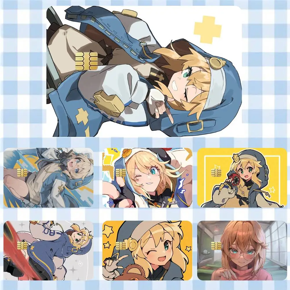 

Bridget Guilty Gear Game Sticker Film Tape Skin for Credit Card Debit Card Cartoon Waterproof Stickers