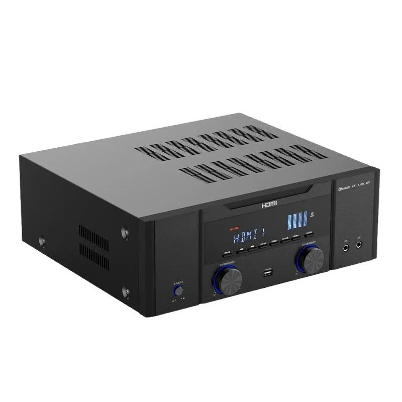 W-8 7.1 Channel Home Cinema Amplifier DTS-HD Dolby Digital 4K HDMI BT KTV Surround Sound Receiver