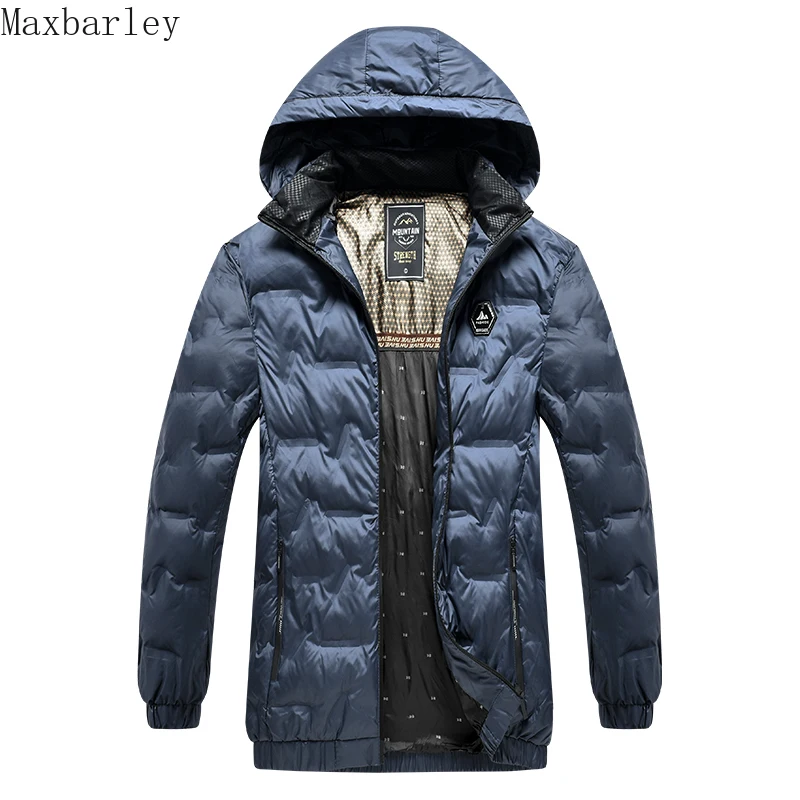 Winter Jacket Men's Fashion high quality Thick Warm Detachable Hooded Parka Men Casual Graphene Cold-proof Cotton Padded Coat