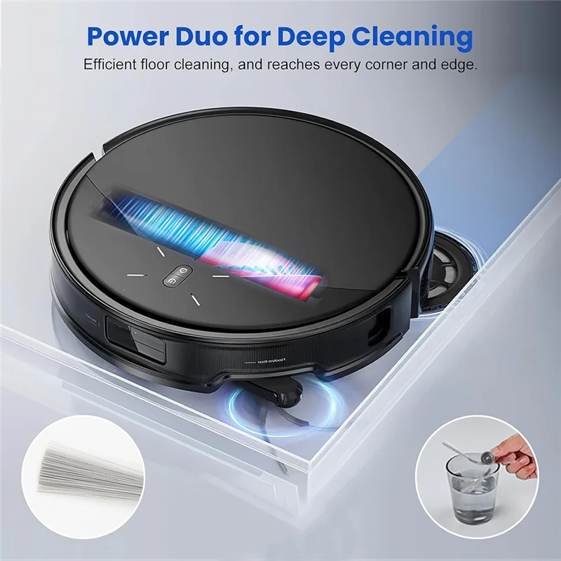 

A76X-25-Piece Roborock Saros 10R Robot Vacuum Cleaner Accessory Kit-Main Brush, Dust Bag, Mop Cloth, Side Brush Included