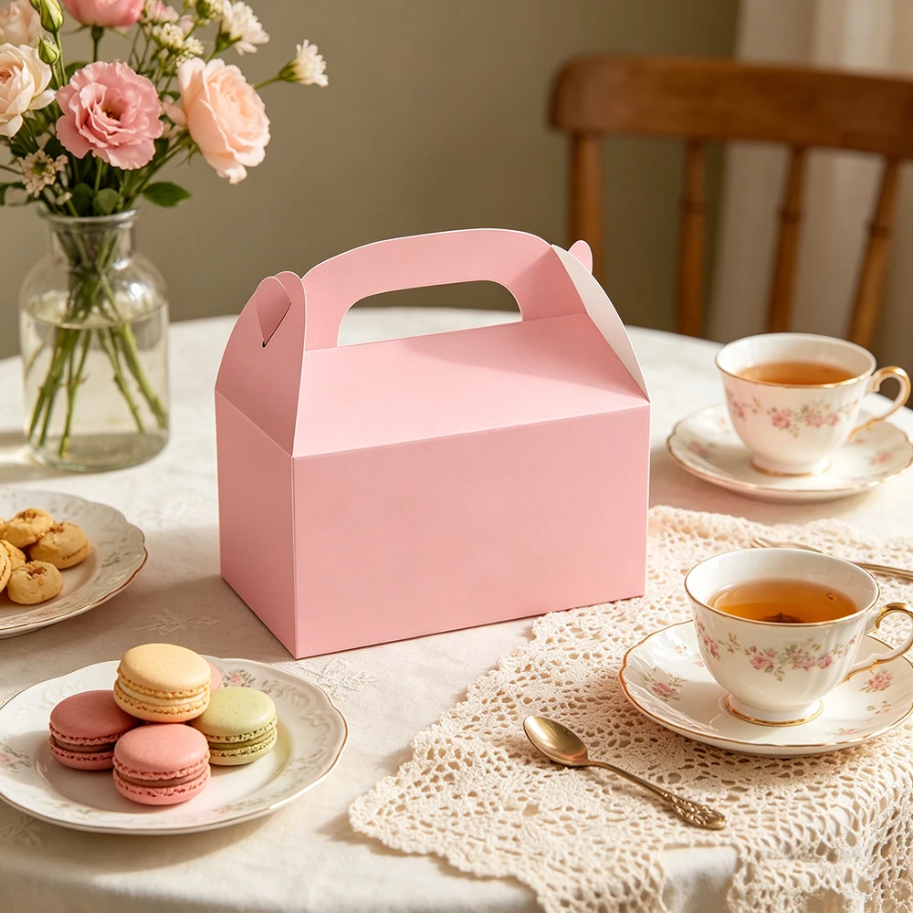 5/10/15/20/25 Stück Party-Geschenkboxen Bunte Papier-Leckereienboxen Süßigkeiten-Kuchen-Geschenkbox für Sommer-Geburtstag Hochzeit Party-Dekorationen – Detail 4