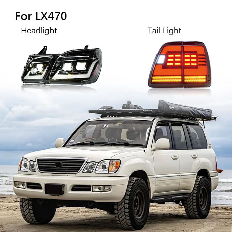 

Zhengwo Factory Wholesale Auto Parts High Quality Head Lamp For Lexus LX470 Front Headlight 1998-2006 And Taillight
