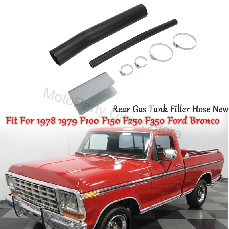 Manguera de llenado de tanque de gasolina trasero para Ford Bronco F100 F150 F250 F350 1978 1979, nueva