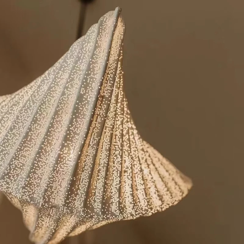 

Lea Mini Pendant Lamp Nordic White Iron Shell Lamp Restaurant Living Room Kitchen Lights Dining Table Art Star Suspension Lamp