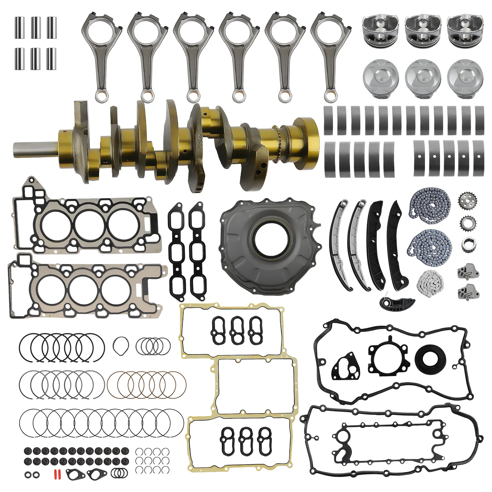 

Комплект для восстановления двигателя — комплект синхронизации стержней коленчатого вала для Land Rover Jaguar AJ126 3.0L