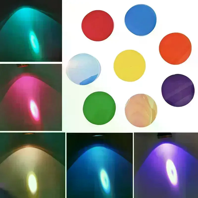 Self-Adhesive Color-Changing Film For Lights Warm Light Ambiance Lamp Replacement Sheets 74mm Light Stickers DIY Ambient 5/10pc