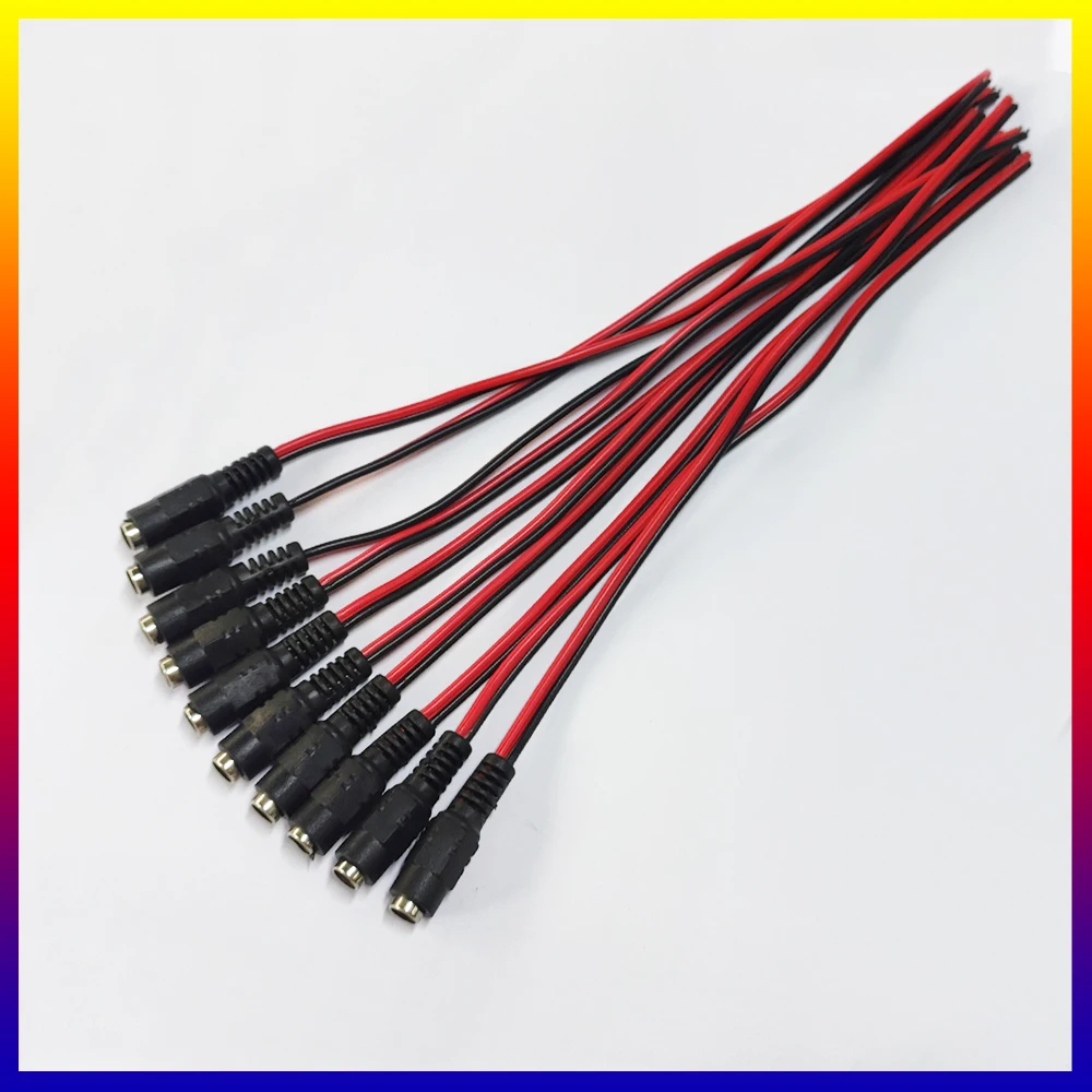 10 Stück/Set Stecker-Buchse DC 12V Stromkabel für CCTV-Kamera Anschluss Verlängerungskabel DC-Kabel – Detail 5