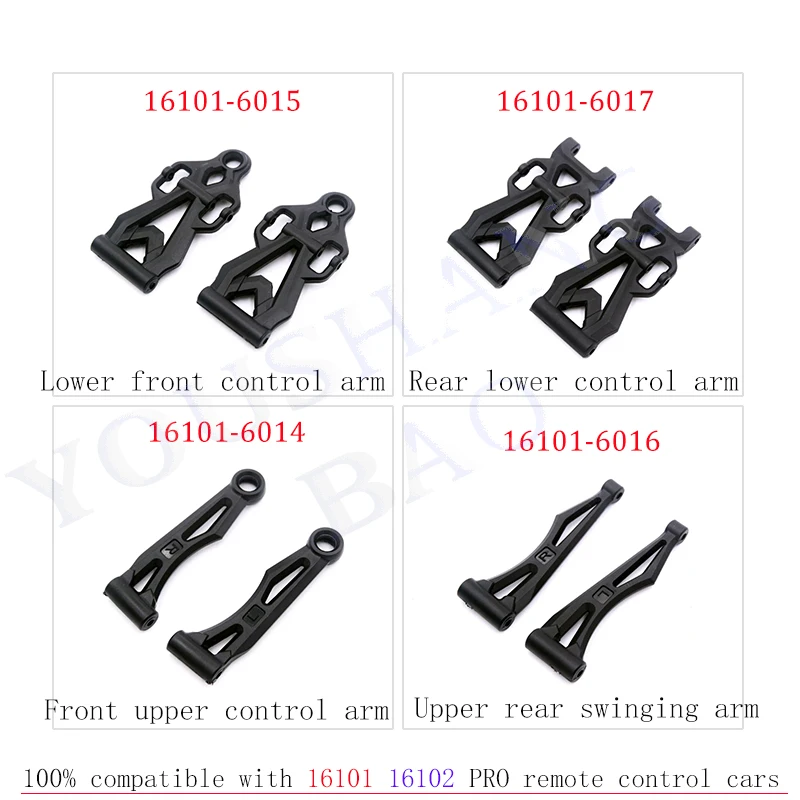 SG PRO MAX SCY16101 16102PRO Remote Control Vehicle Accessories: Wearable Plastic Parts Rotating Arm Steering Cup Steering Rod