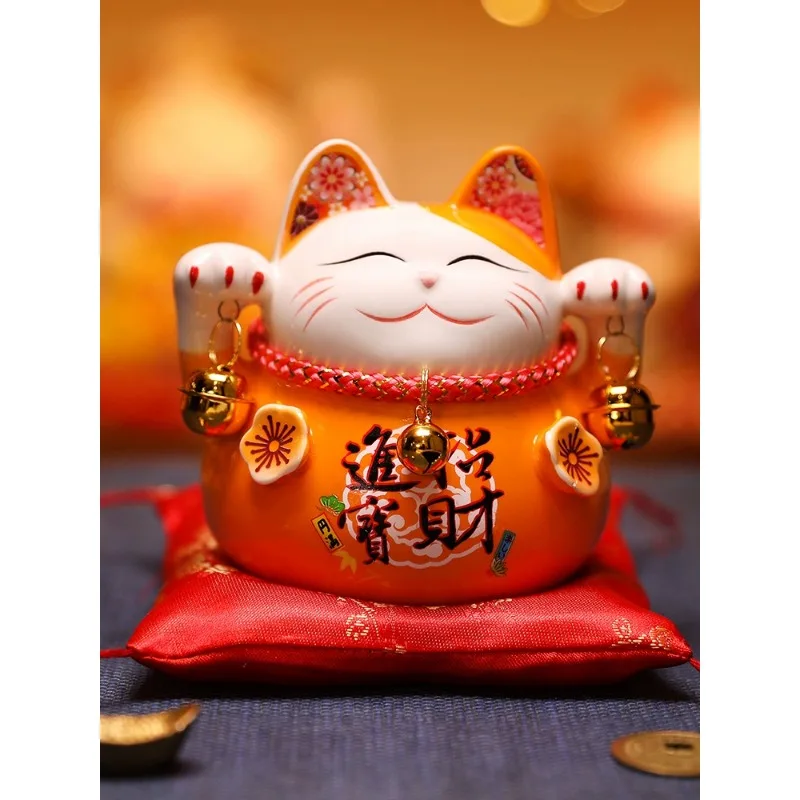 Zhaocaimao Decorative Items Savings Can Opening Home Ceramic Living Room Decoration Small Office Caimao Creative Gift