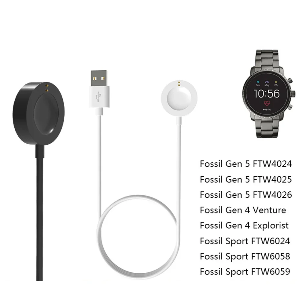 Brand New Wireless Charging Cable Dock Part Accessory Automatic Power Off Fast Charging For Fossil GEN 4th%5th