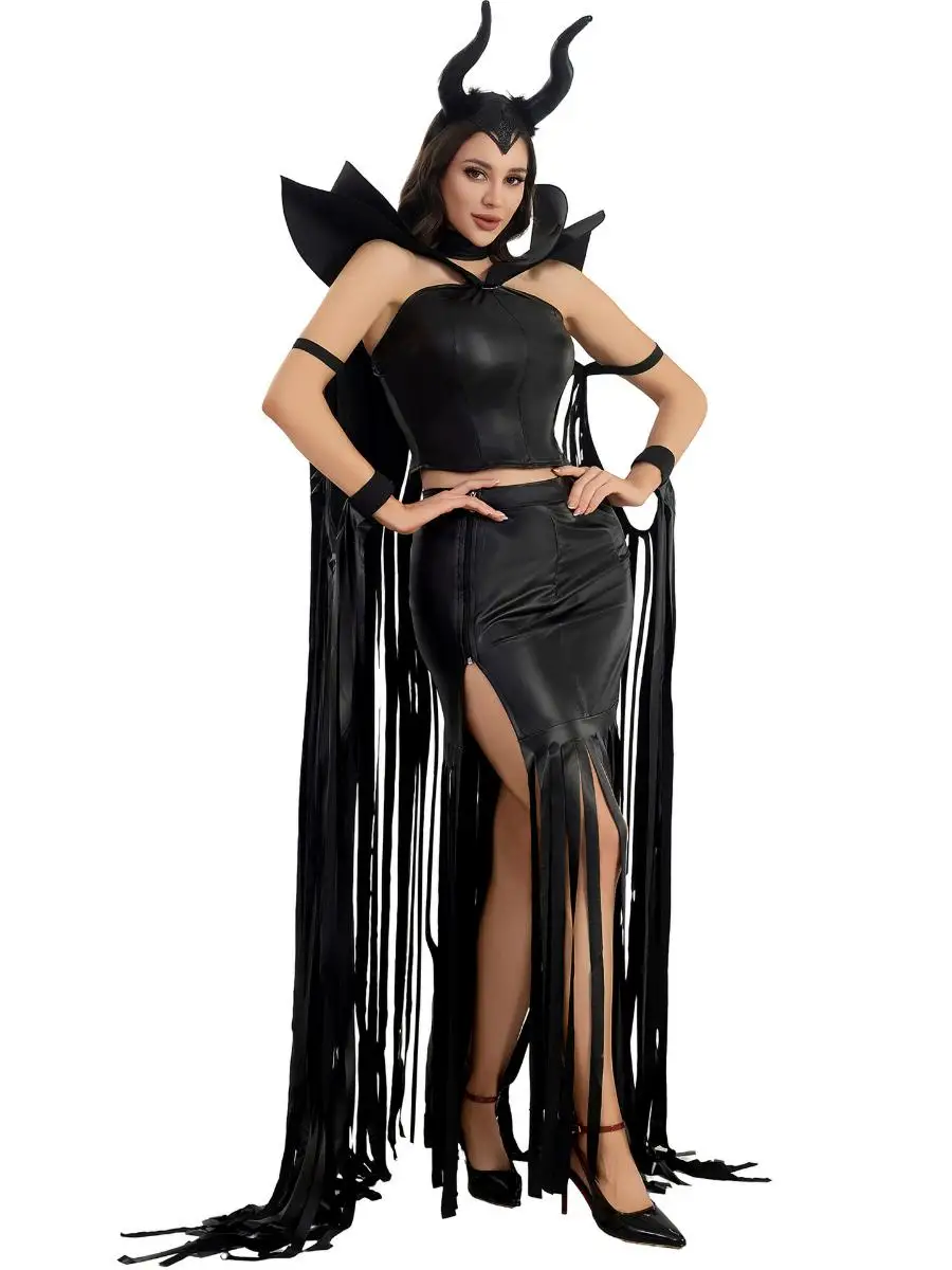 ชุดคอสเพลย์แม่มดสไตล์โกธิคสำหรับงานฮาโลวีน ชุดแสดงบนเวทีระดับประเทศ ไซส์ MXL ทำจากไนลอน ไม่มีแบรนด์ ไม่ได้จดทะเบียน...