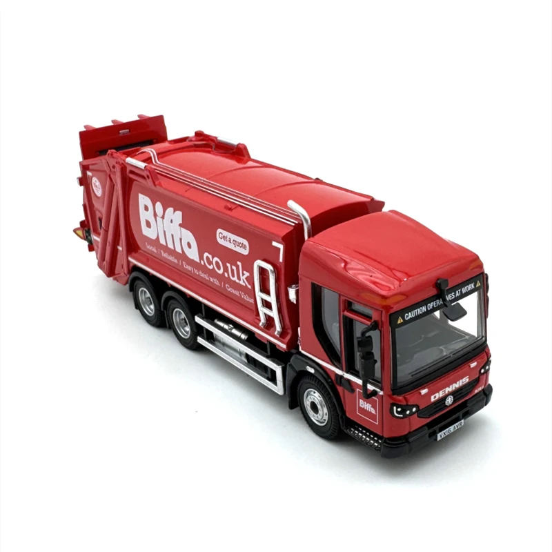 1:76 Scale Diecast Alloy Dennis Garbage Collection Truck Toys Cars Model Classics Adult Souvenir Collectible Gift Static Display