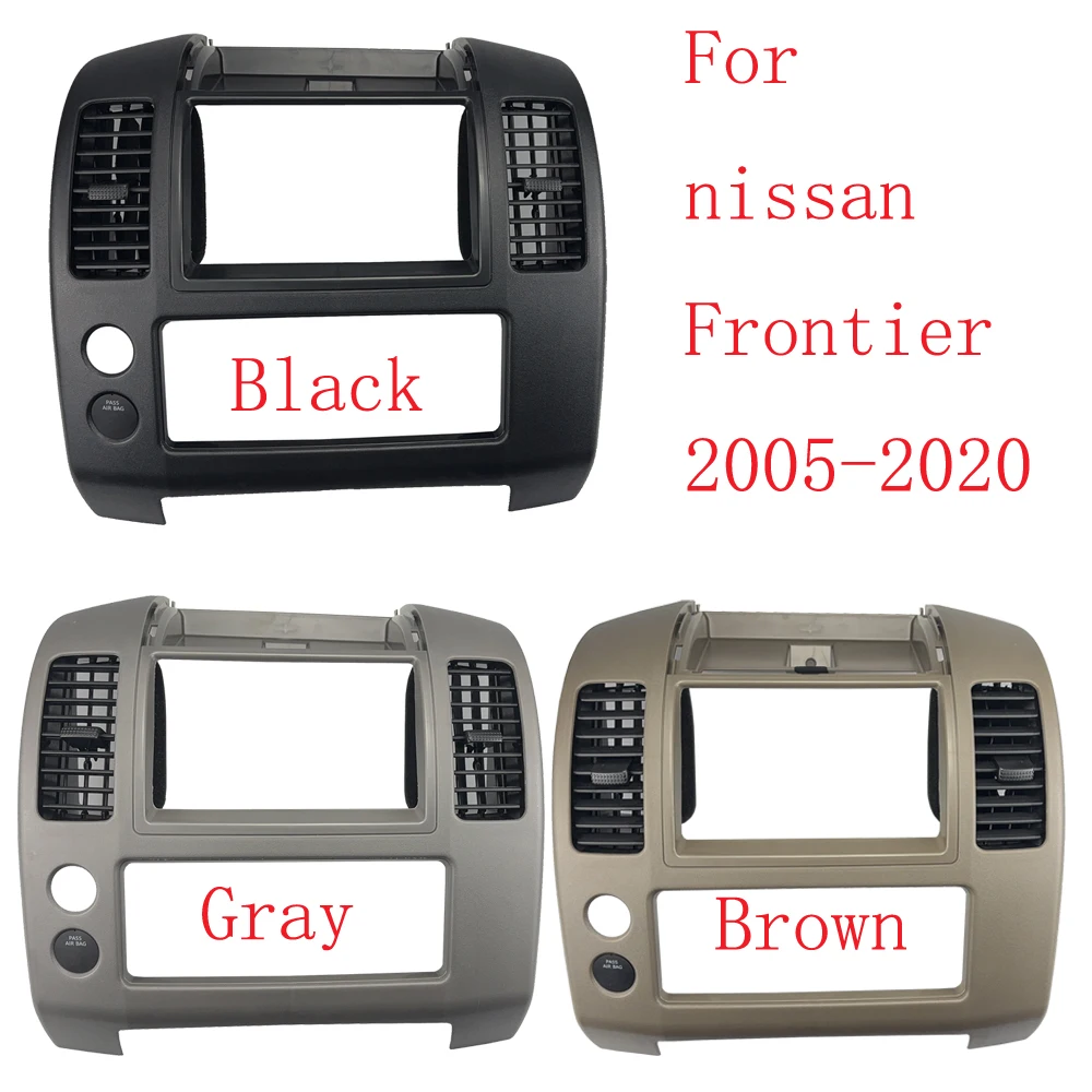 HUIYAN 68259-ZP16A Dash Console CD Cover Air Outlet Frame For NISSAN Frontier 2005-2020 Cluster Lid Bezel 68259ZP16C 68259-ZP16D