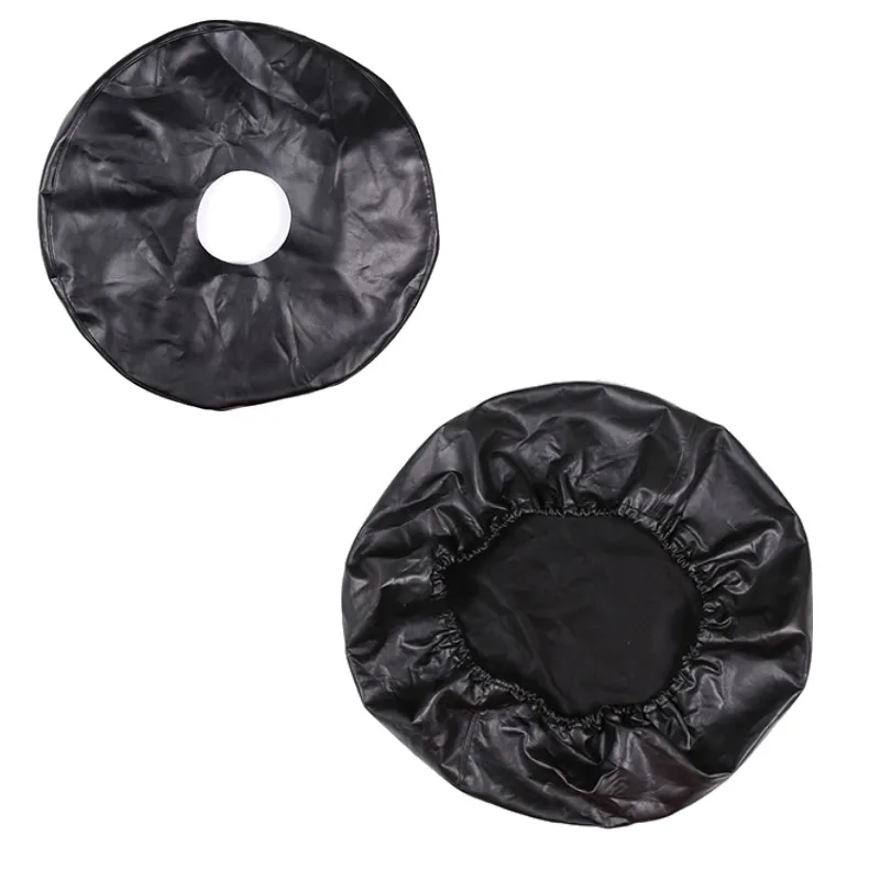 For Hummer H2 2003-2009 Leather Black Car Rear Spare Tire Protective Cover Car Accessories