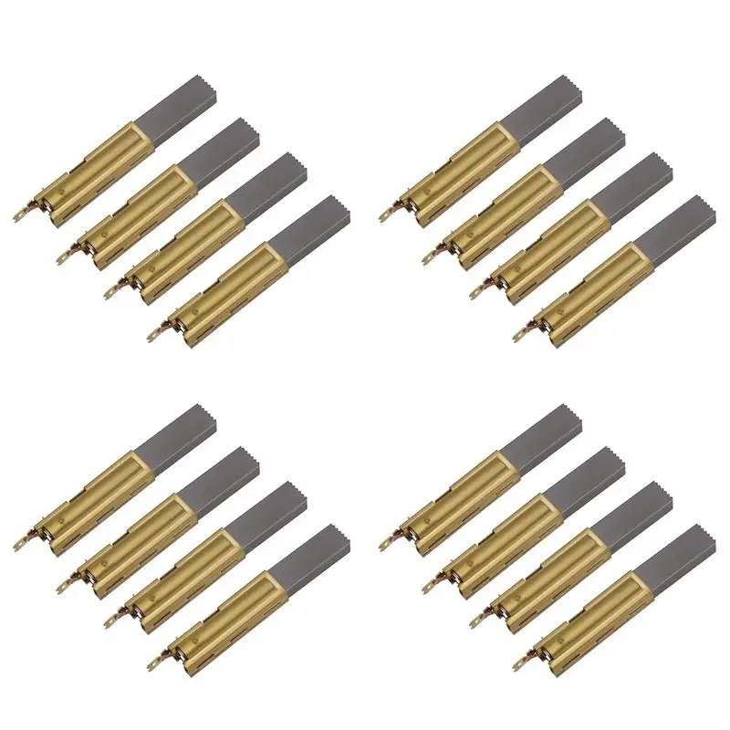 ABKS-16Pcs Motor Carbon Brushes 32Mmx11mmx6.3Mm For Karcher For Hoover For Vax Wet Vacuum BL21104 230260