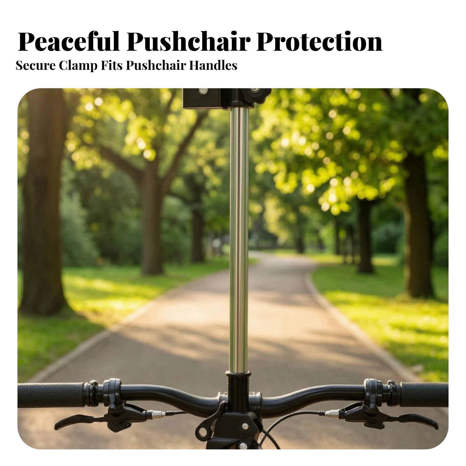 Umbrella Holder Bracket Stainless Steel Handlebar Umbrella Holder Easy Installation Heavy Duty for Parents, Strollers, Bicycles