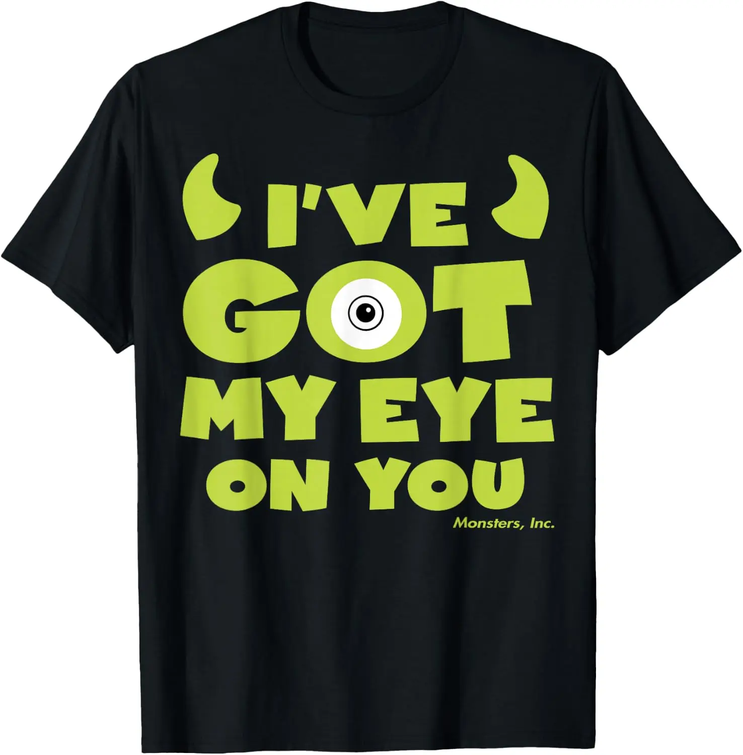 

Pixar Monsters, Inc. Mike I've Got My Eye On You! T-Shirt Summer Short-Sleeved Breathable Sweat-Wicking Versatile Fashion