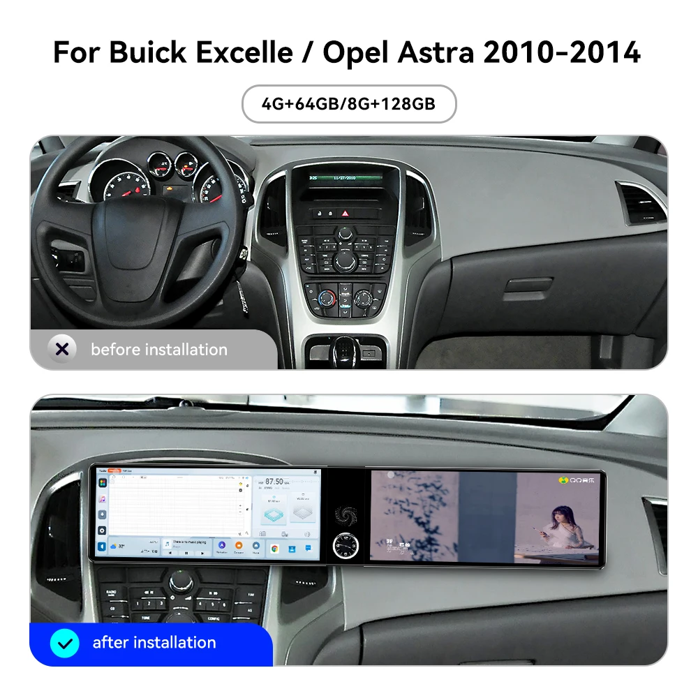 Touch Screen Car Radio For Buick Excelle Opel Astra 2010-2014 Android GPS Automotive Multimedia Radio Stereo Receiver Head Unit