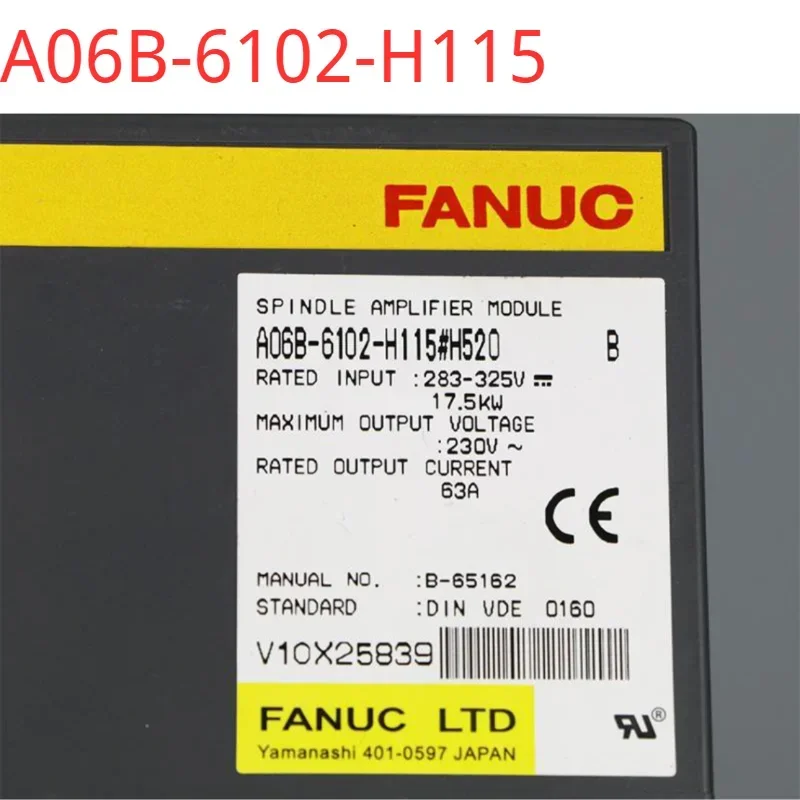 A06B-6102-H115 Second-hand tested ok  Servo Drive in good Condition