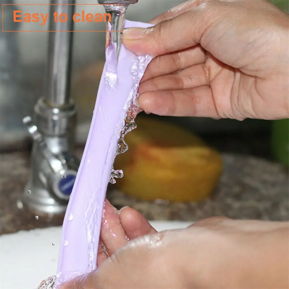 Multicolor Soft BPA Free Snap Straw Detachable Reusable Silicone Straws