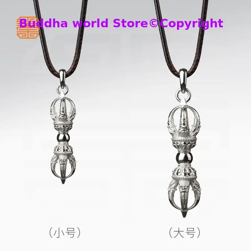 Ancient technique Silver Power Vajra talisman Thailand Tibet efficacious buddha Amulet Eliminate bad luck bless safety healthy