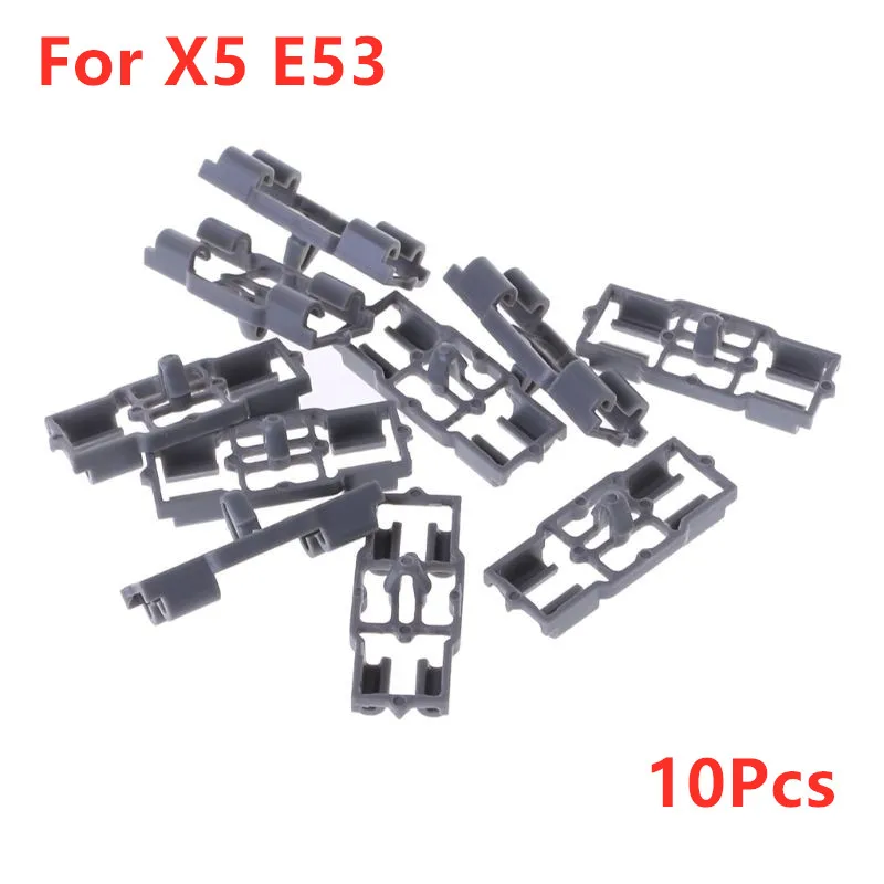 10Pcs Lower Door Weatherstrip Plastic Seal Retainer Front Rear Clip For BMW X5 E53 Car accessories