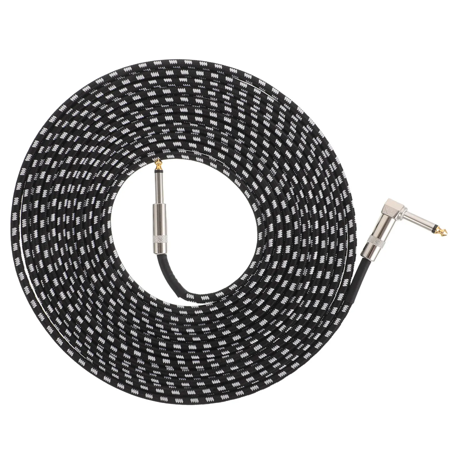 

6-метровый кабель для электрогитары, аудиокабель для музыкальных инструментов, с шумоподавлением и экранированием, для бас-гитары, усилителей, педалей эффектов, патч-кабели, сценическое аудиооборудование