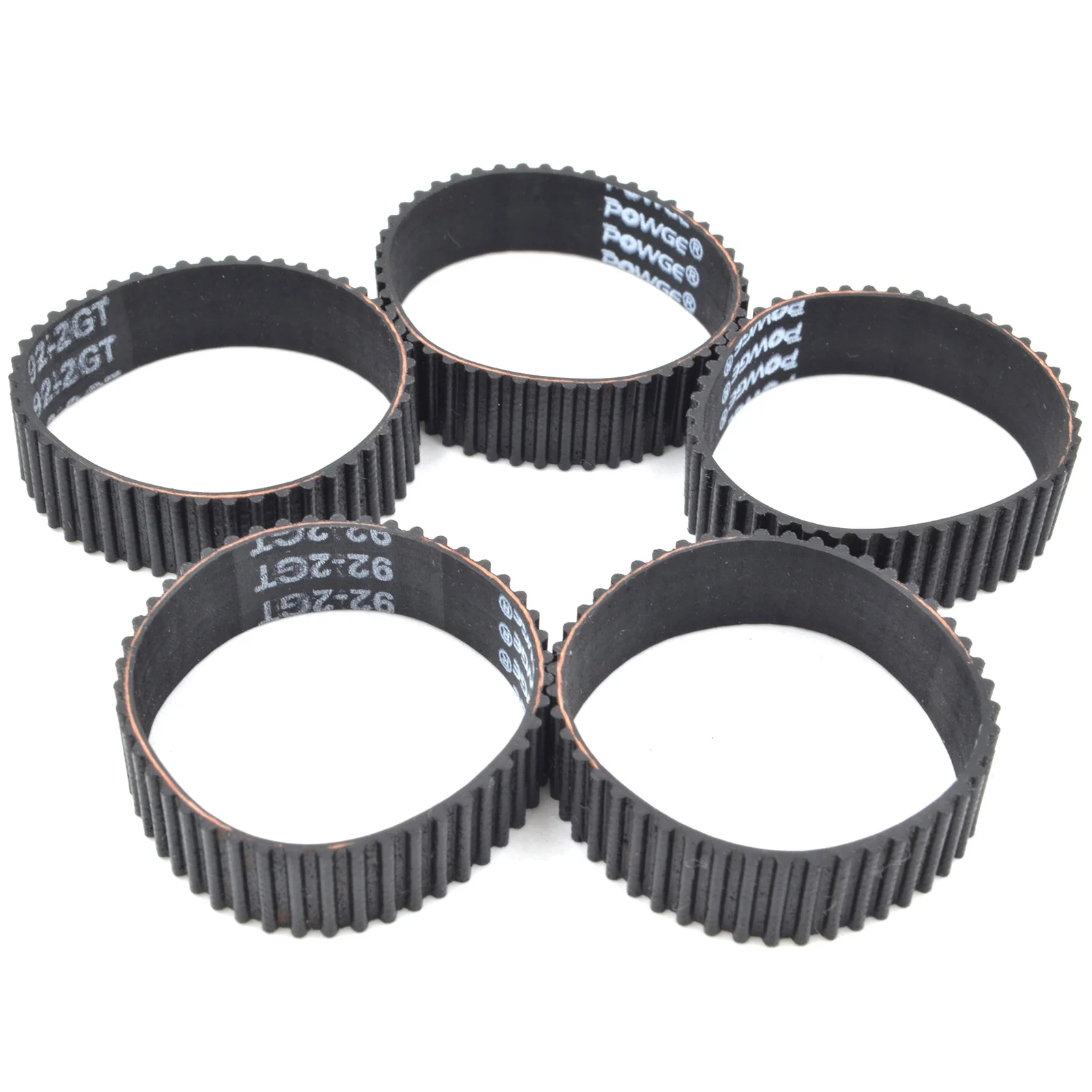 POWGE 2M 2GT Timing Belt Lp=90 92 94 96 98 100 102 104 106 108 110 112 114 116 118 120 122 124 126 128 Width 6/9mm Rubber
