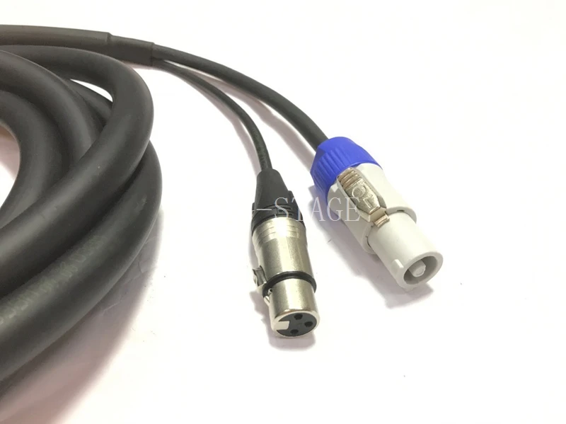 1meter 3*2.5mm2 Stage Lighting Power Cable DMX Signal 2-In-1 Display Screen Lighting Power Signal Cables