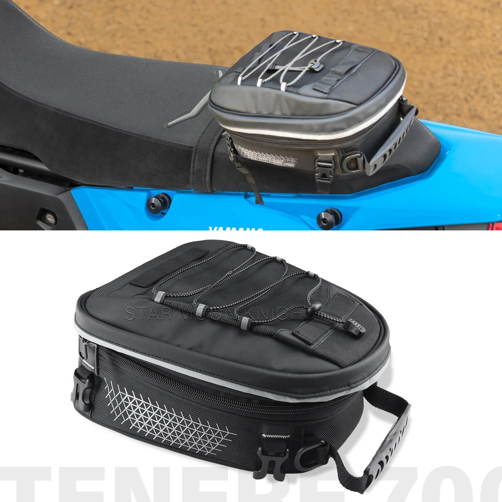 Para YAMAHA TENERE 700 T700 XT700Z XT 700 Z bolsa de asiento trasero de motocicleta portaequipajes bolsa trasera bolsas de herramientas de viaje multifuncionales